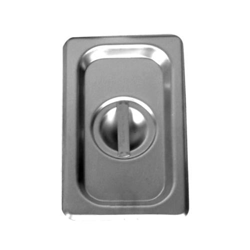Steam Table Pan Cover, 1/9 Size, Solid With Handle