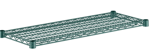 Wire Shelf 14"x36" Green Epoxy