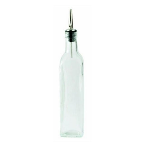 Oil Bottle, 16 oz, Square, With Lid