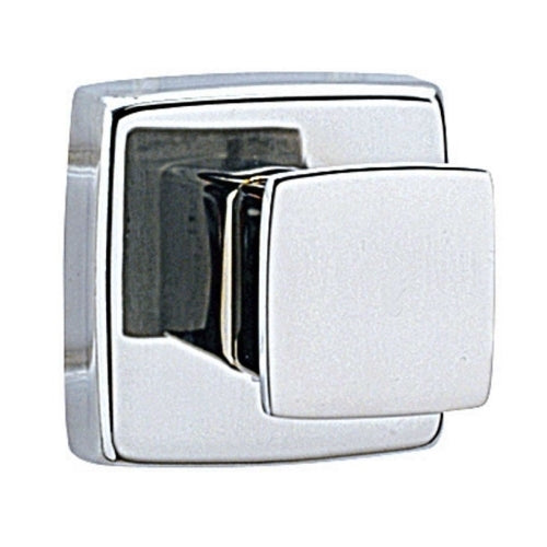 Robe Hook, Single, 2"x2" Satin Stainless
