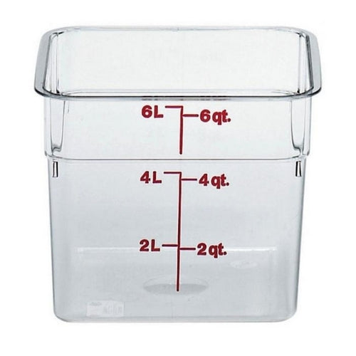 Container, Square, 6 QT, Clear