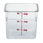 Container, Square, 6 QT, Clear
