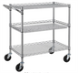 Cold Brew Wire Cart 18"x36"x31"H, on Casters