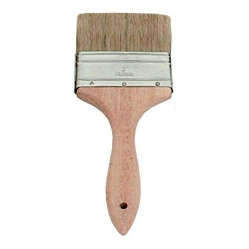 Pastry Brush, 3" Flat, Boar Bristles, Metal Band