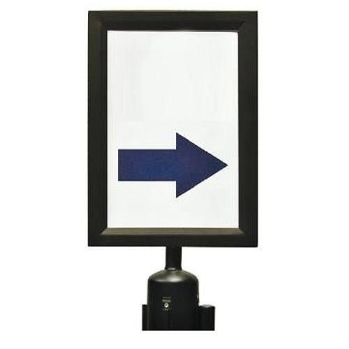 Stanchion Sign Frame, Black