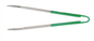 Tong 16", Green Handle, S/S