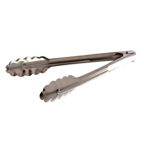 Tongs, 9", Spring, Stainless Steel