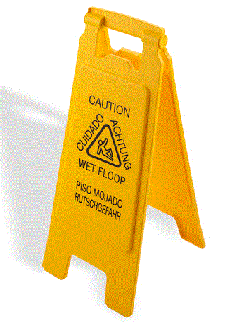 Caution Wet Floor Sign, Yellow
