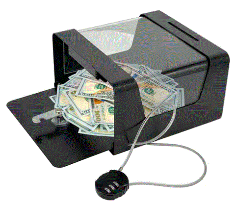 Tip Jar w/Cable Lock