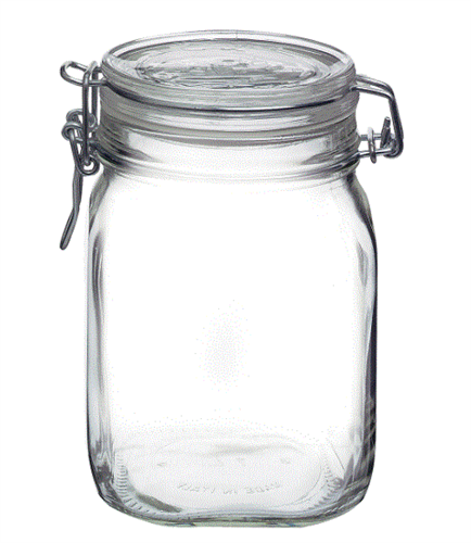 Jar Italian 1 Liter, Glass